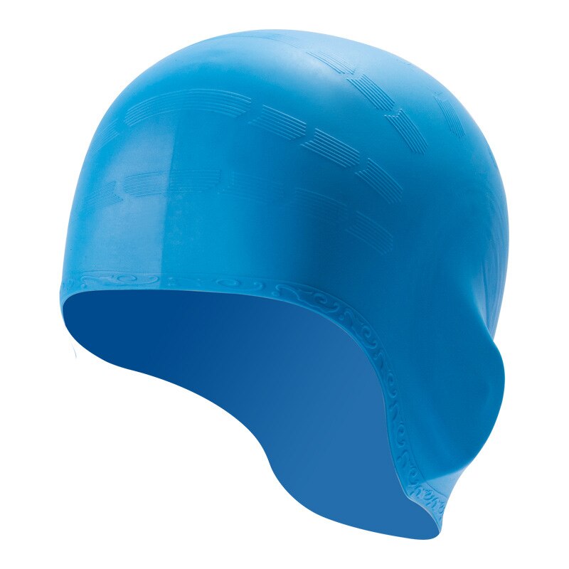 Unisex Silicone Waterproof Ear Protection Swimming Cap Adult Men Women Stretchable Bathing Swimming Hat