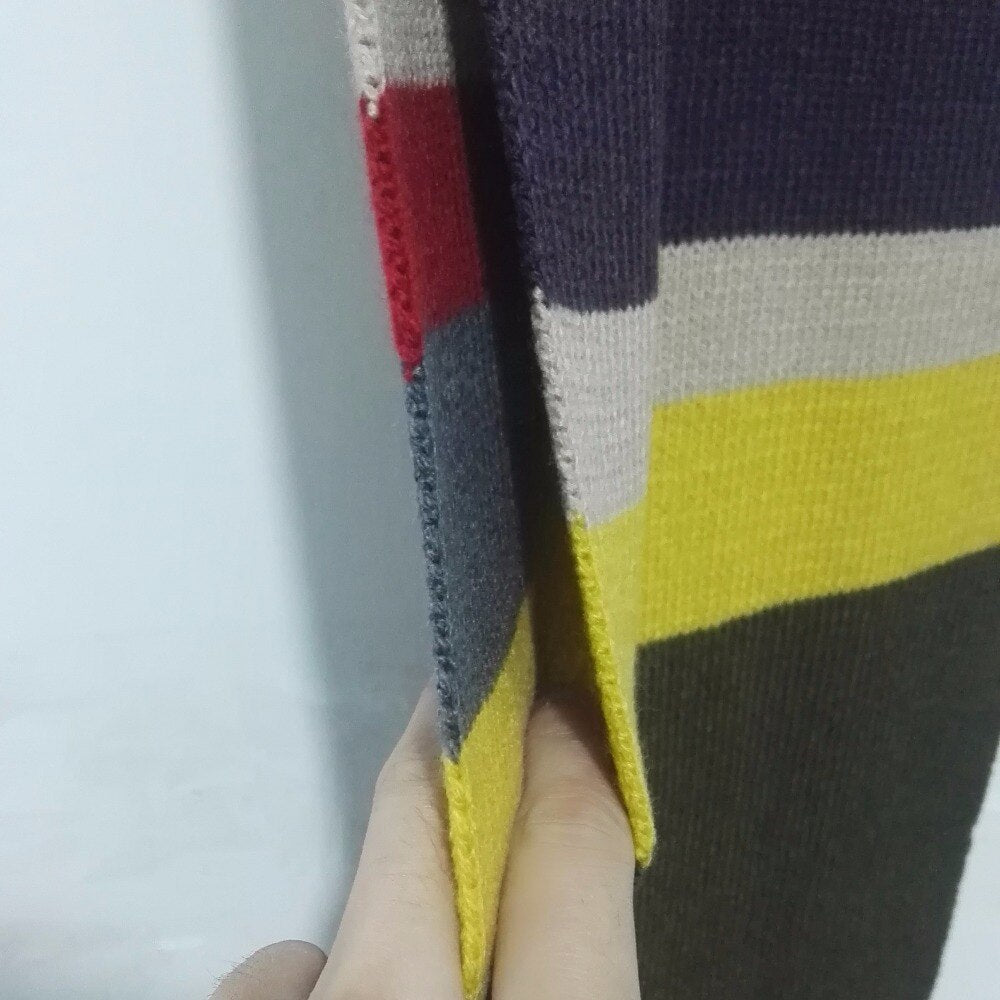 TV Dr Doctor Who Scarf Delxue Stripes Tom Baker Scarf Winter Warm Super Long 143*9 Inch Shawl Cosplay Costume Gift Size 365*23cm
