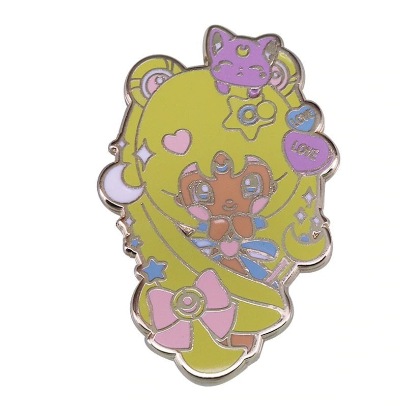 Cute cartoon character brooch fantasy anime inspiration badge