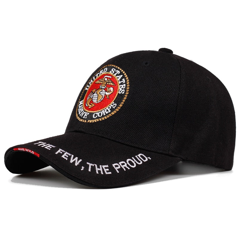 New Fashion U.S. Marine Corps Veteran the few the proud Hats Letter Embroidered
