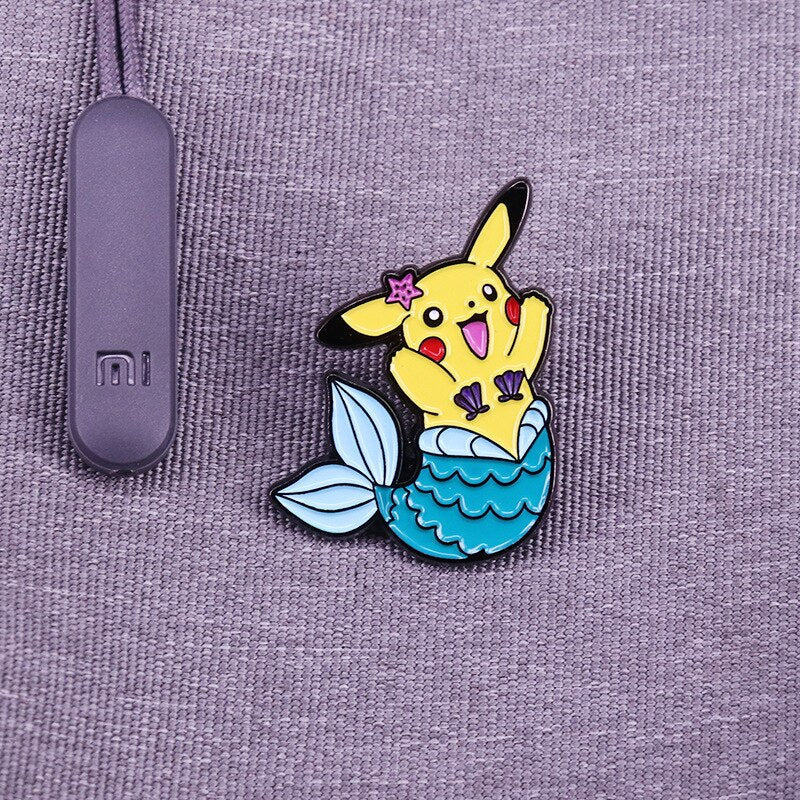 Beautiful mermaid mix and match brooch cute cartoon funny badge