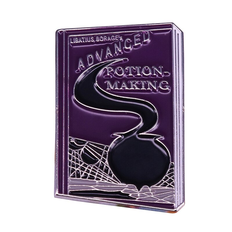 Magic sorcerer Cauldron Brooch Making Book Badge