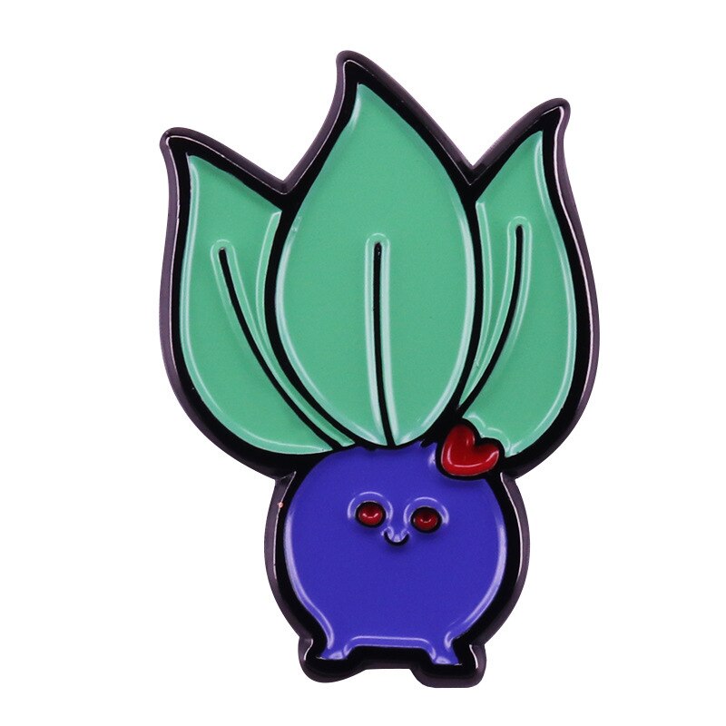 Cute walking grass brooch Pokémon Pokemon badge