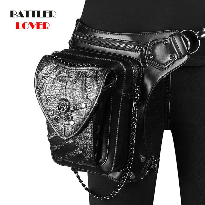 2021 Halloween New Retro Steampunk Leather Rock Goth Ladies Locomotive Tactical