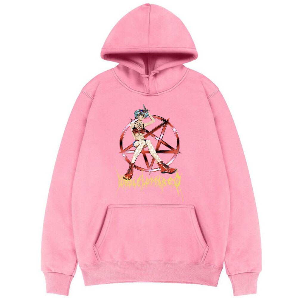 Playboi Carti WLR Whole Lotta Red Anime Hoodie Tops Men Cute Hoodies Fashion Harajuku Women Hoody Comfortable Cotton Sweatshirt