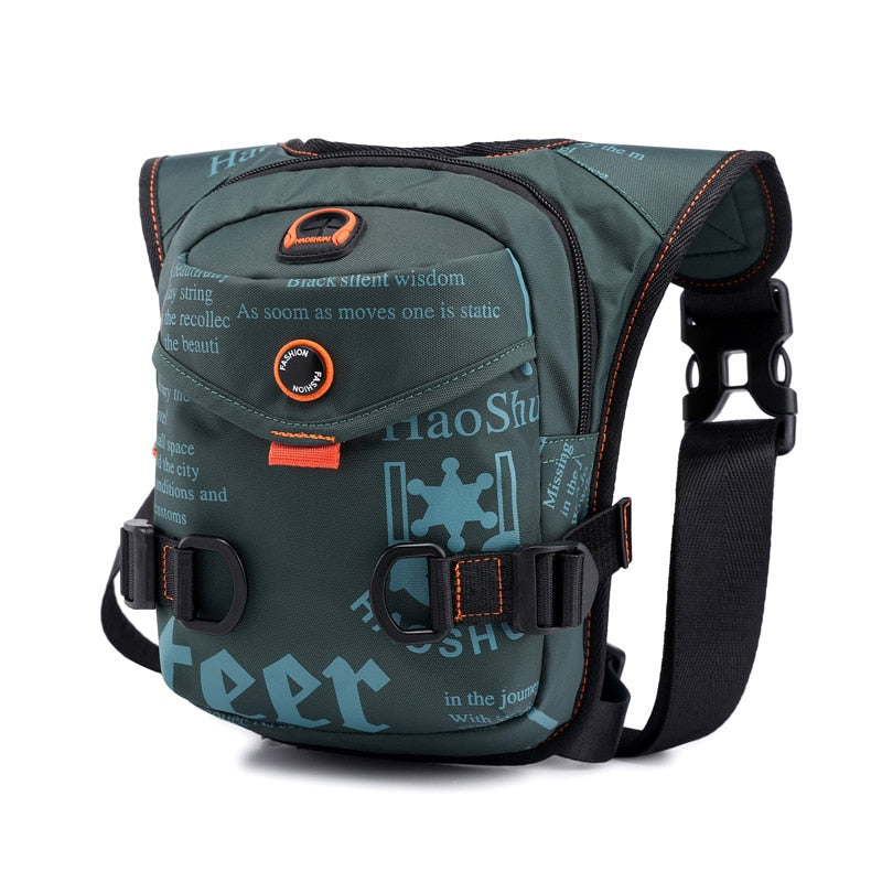 Men Waterproof Nylon Drop Leg Bags Thigh Hip Bum Belt Bag Waist Fanny Pack Boys