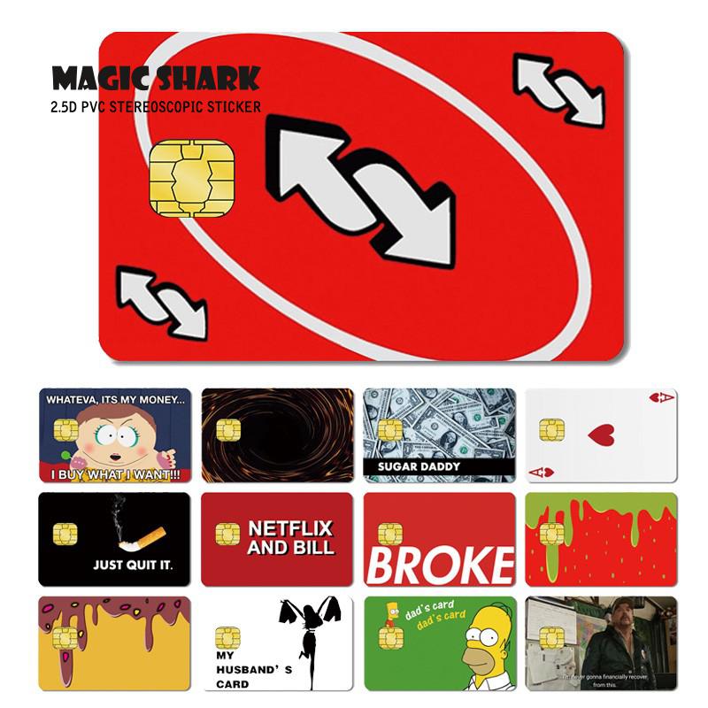Magic Shark Broke Ice Cream Poker Game Simplson No Fade Film Case Cover Sticker
