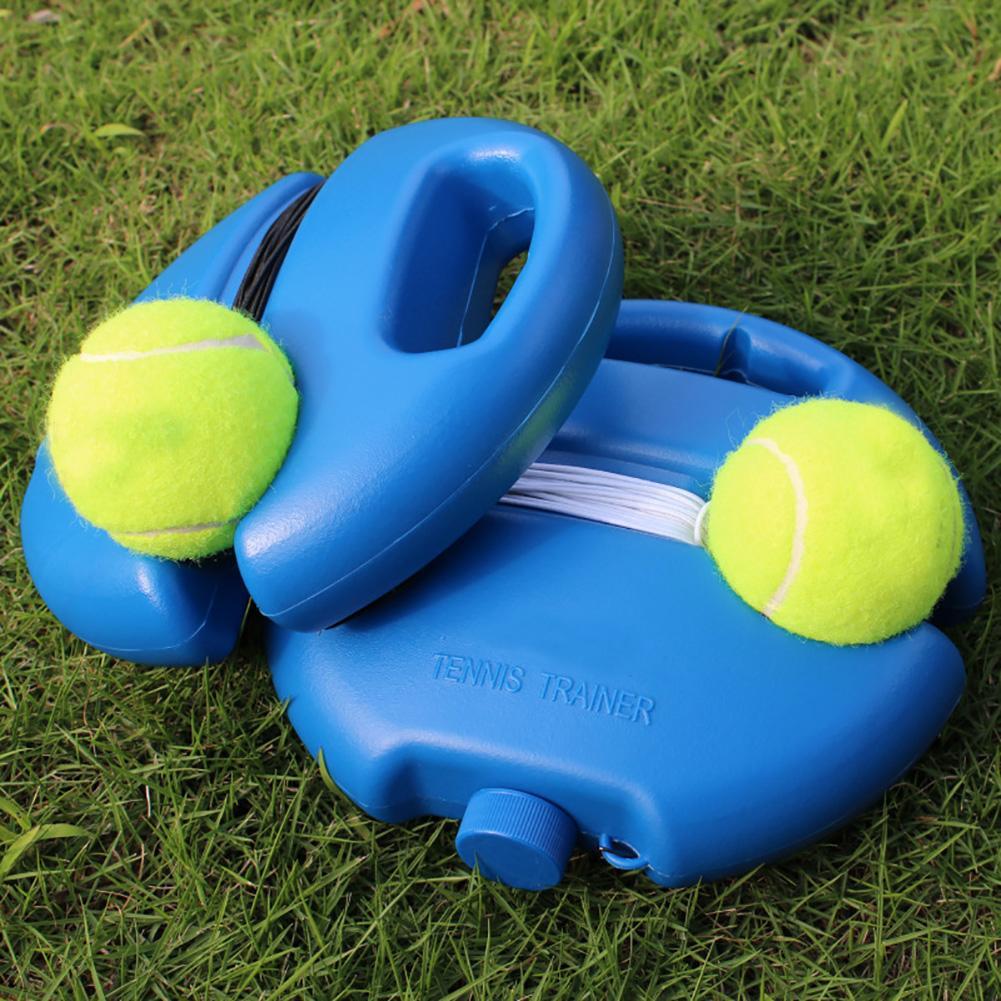 Heavy Duty Tennis Training Aids Base With Elastic Rope Ball Practice Self-Duty Rebound Tennis Trainer Partner Sparring Device