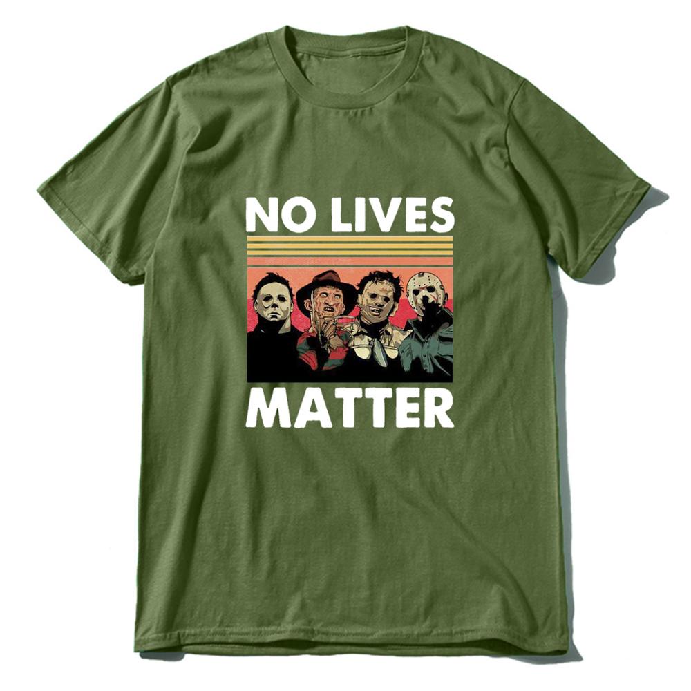 Envmenst t shirt men 100 cotton casual horror no lives matter men clothing oversize sweatshirt tops off White T-shirt XS-3XL