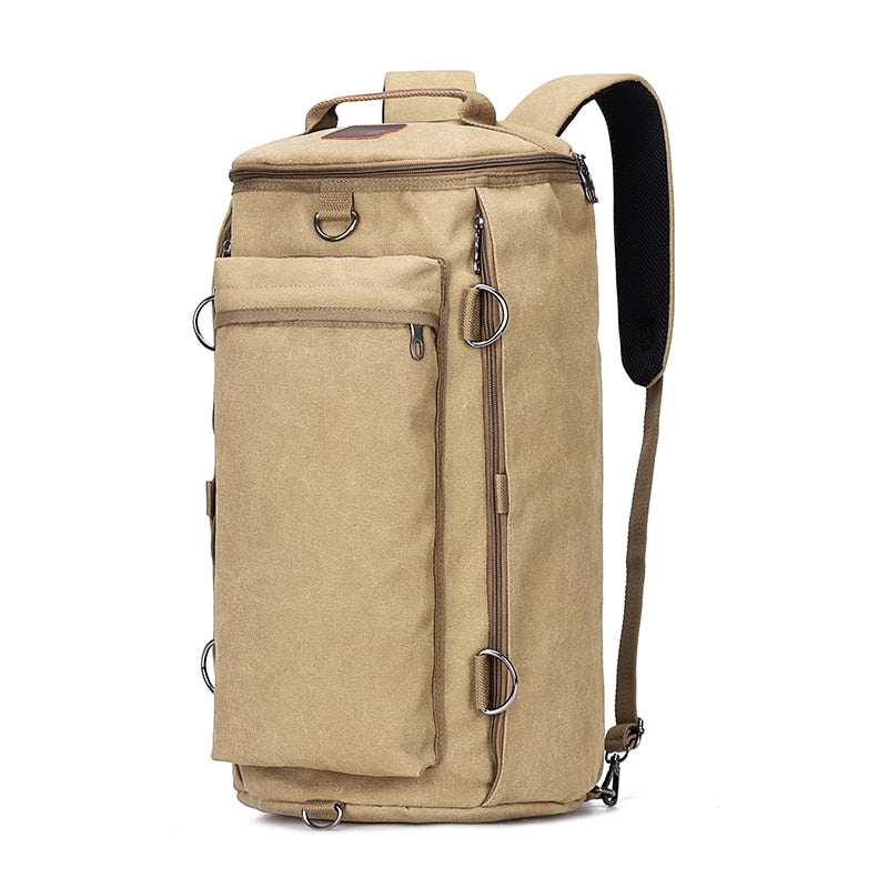 New Large Capacity Rucksack Man Travel Duffle Outdoor Backpack Male Luggage Canvas Bucket Shoulder Bags Men Camping Backpack