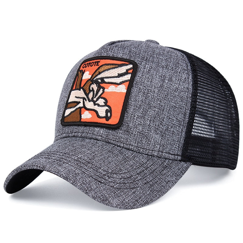 Baseball CapMesh Hat Summer Cartoon  Snapback For Women Men