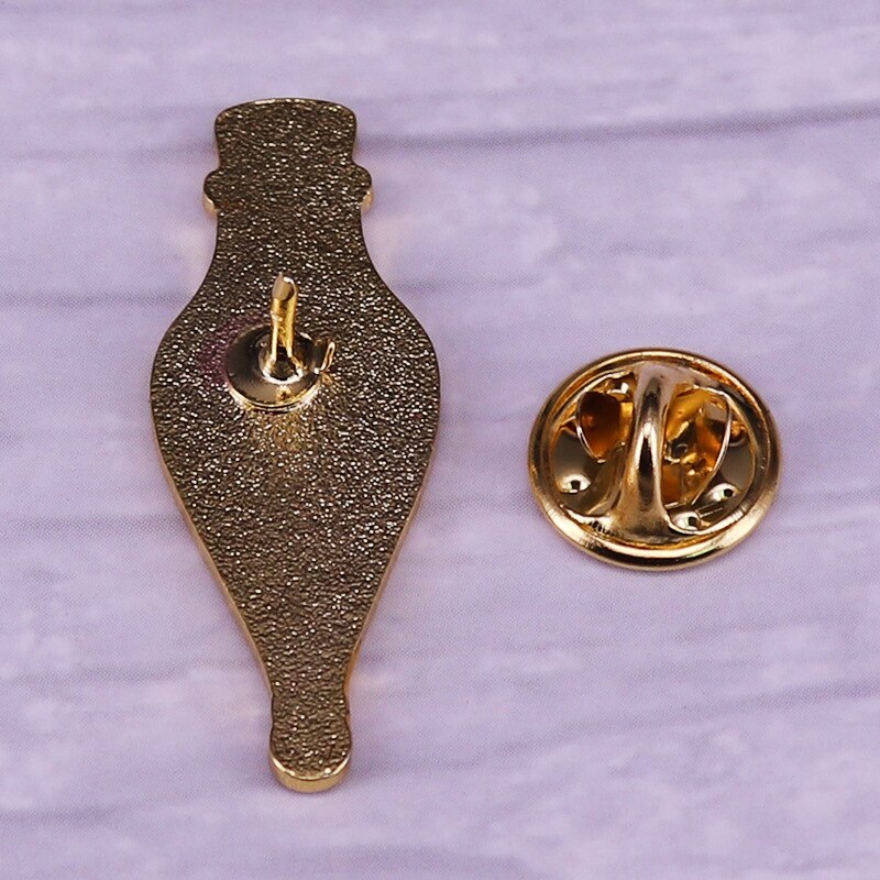 Beautiful glitter lucky elixir bottle brooch lucky badge