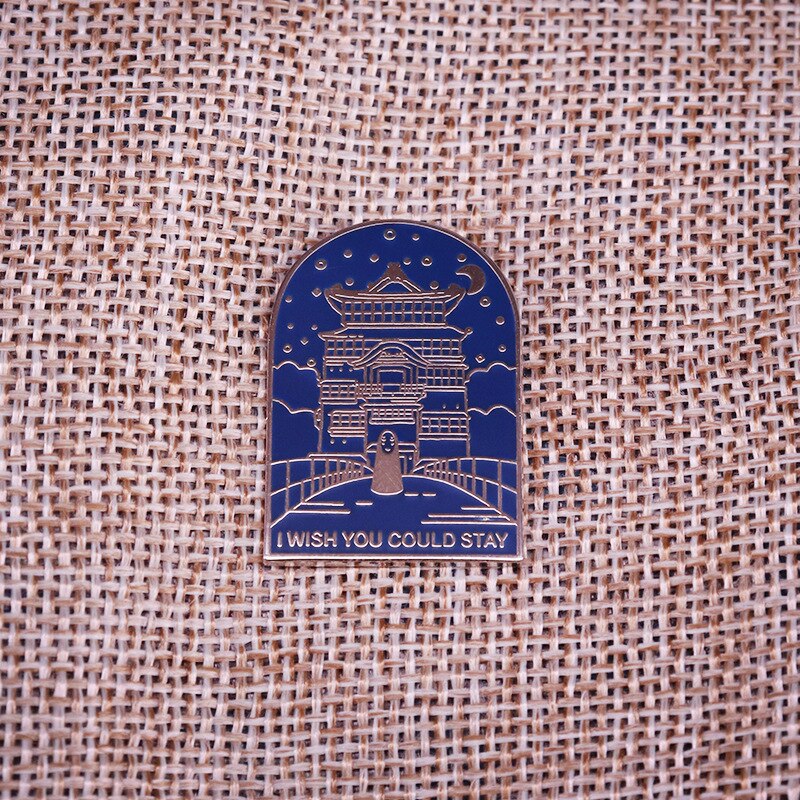 Faceless Men's Oil House Brooch Fantasy Adventure Animation Movie Inspiration Badge