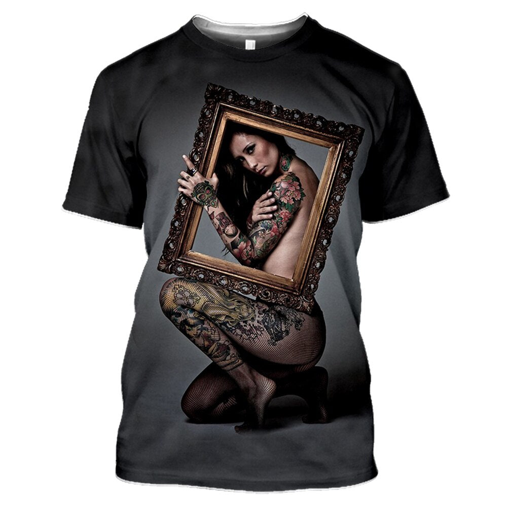 Unisex 3D Printed t shirt Men Women Sexy goddess Harajuku T Shirts men Fashion Casual Streetwear Hip hop O-neck T-Shirt Clothing