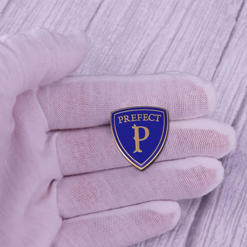 Blue Prefect Logo Brooch Merit Award Badge