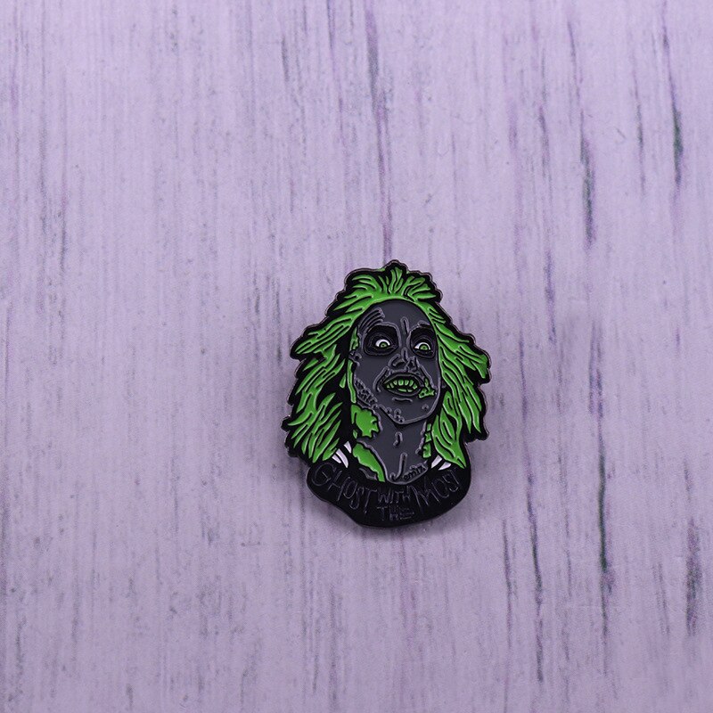 Archmage of the Underworld Badge Halloween Horror Ghost Brooch