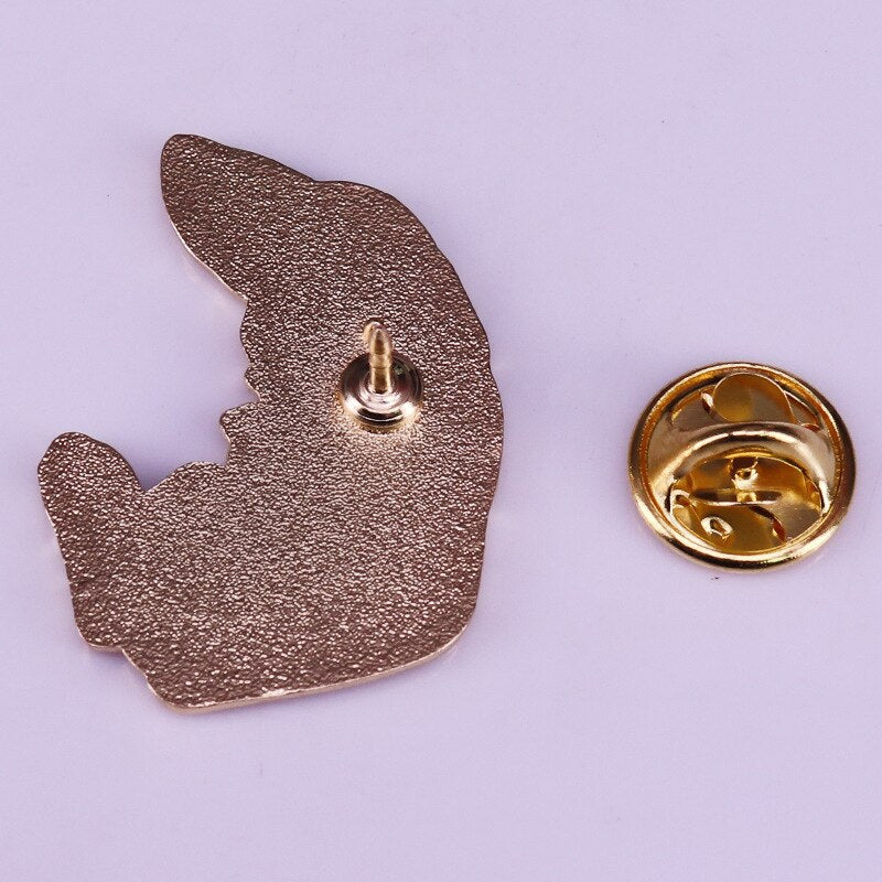 Cute reading bunny brooch cartoon animal badge
