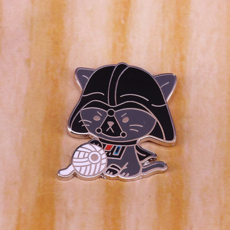Darth Cat Brooch Cute Animal Brooch