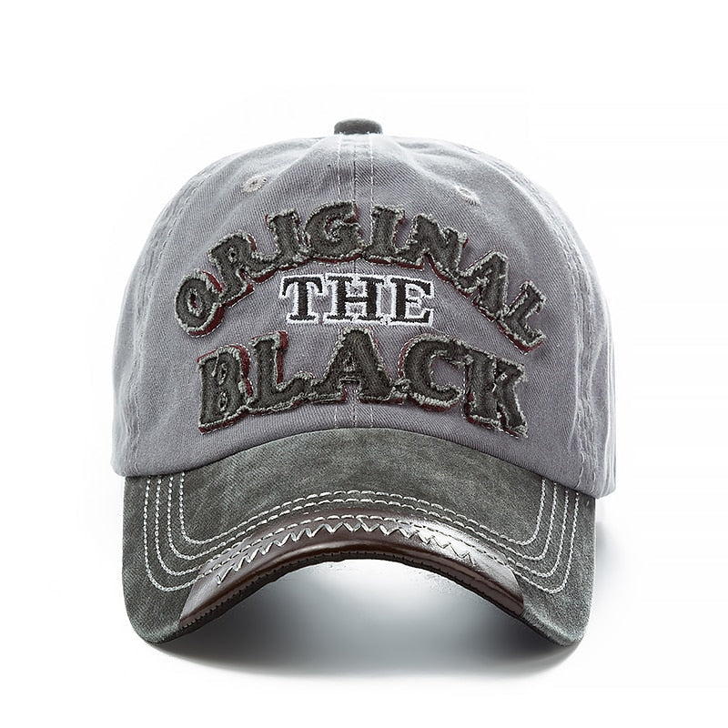 2021High Quality Wash Cotton Original Black Baseball Cap Snapback Hat For Men Women Gorras Casual Casquette Embroidery Dad Hat
