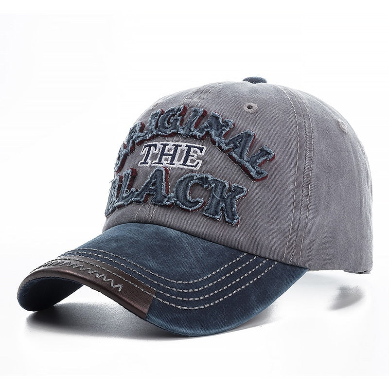 2021High Quality Wash Cotton Original Black Baseball Cap Snapback Hat For Men Women Gorras Casual Casquette Embroidery Dad Hat