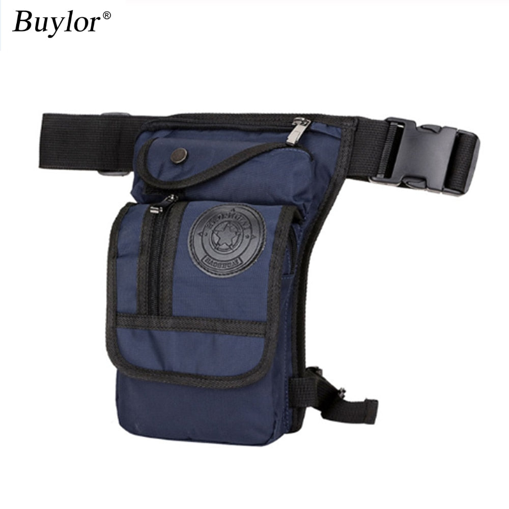Buylor Drop Leg Bag Vintage Thigh Pack Fanny Military Motor Cycle Messenger Canvas/Nylon Cycle Shoulder Bag Riding Waist Pack