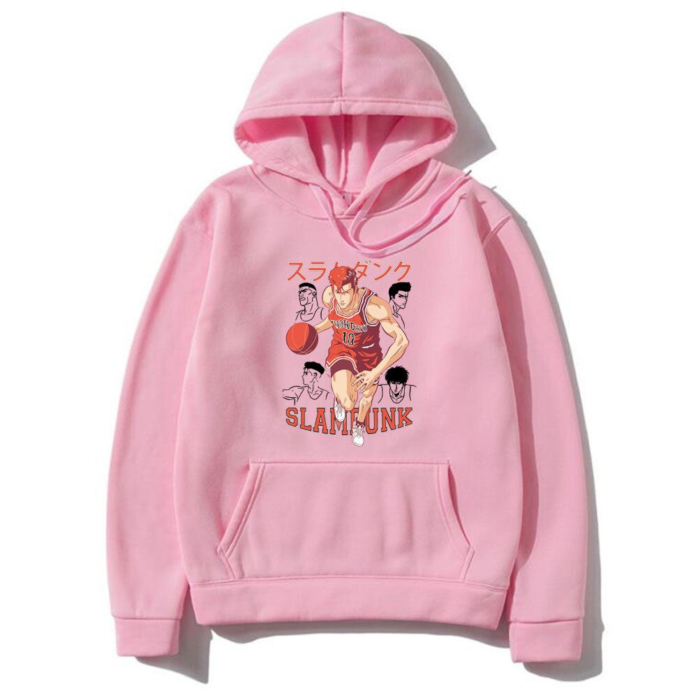 Anime SLAM DUNK Hoodie Hanamichi Sakuragi Graphic Printed Hoodies Men Women Fashion Cool Streetwear Basketball Boys Sweatshirt