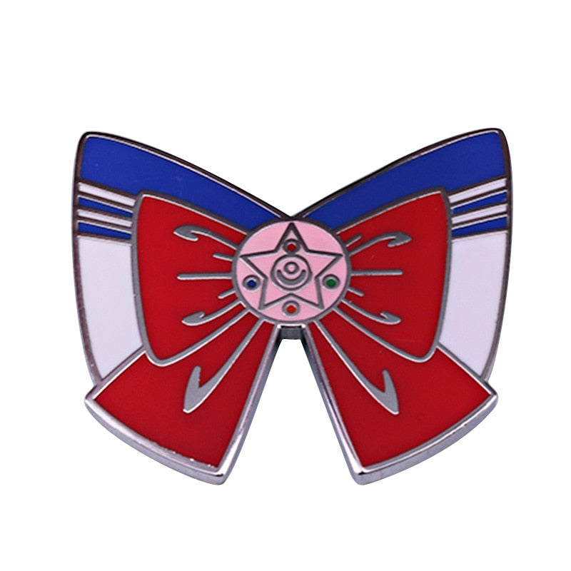 Fantasy Cartoon Bow Brooch Magical Girl Anime Badge