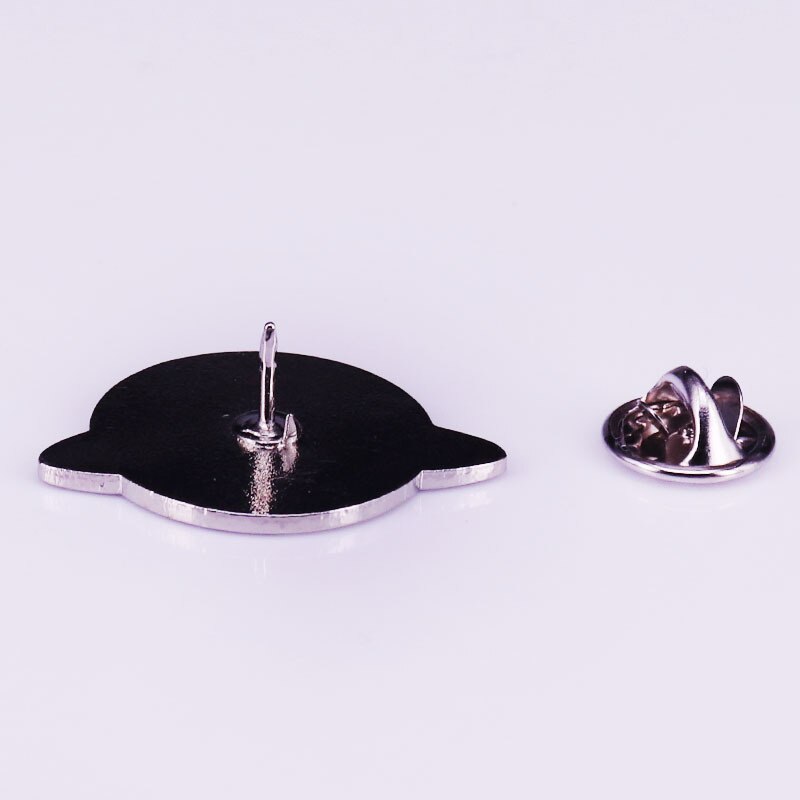 Adaptation or death Black and White moth brooch Darwinian evolution badge