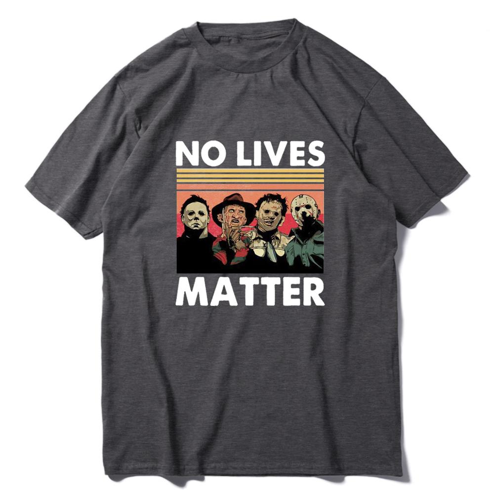 Envmenst t shirt men 100 cotton casual horror no lives matter men clothing oversize sweatshirt tops off White T-shirt XS-3XL