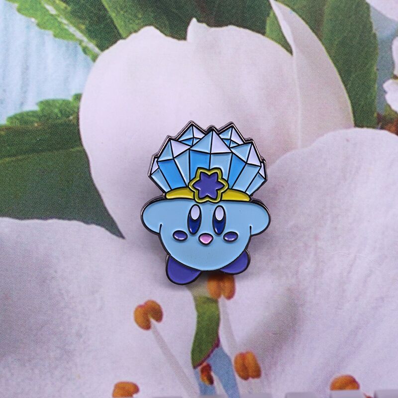 Fantasy Blue Crystal Edition Brooch Video Game Lovers Accessories Badge