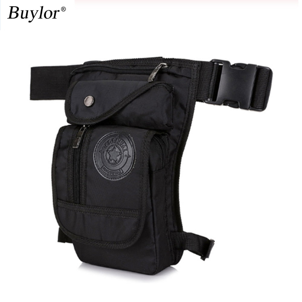 Buylor Drop Leg Bag Vintage Thigh Pack Fanny Military Motor Cycle Messenger Canvas/Nylon Cycle Shoulder Bag Riding Waist Pack
