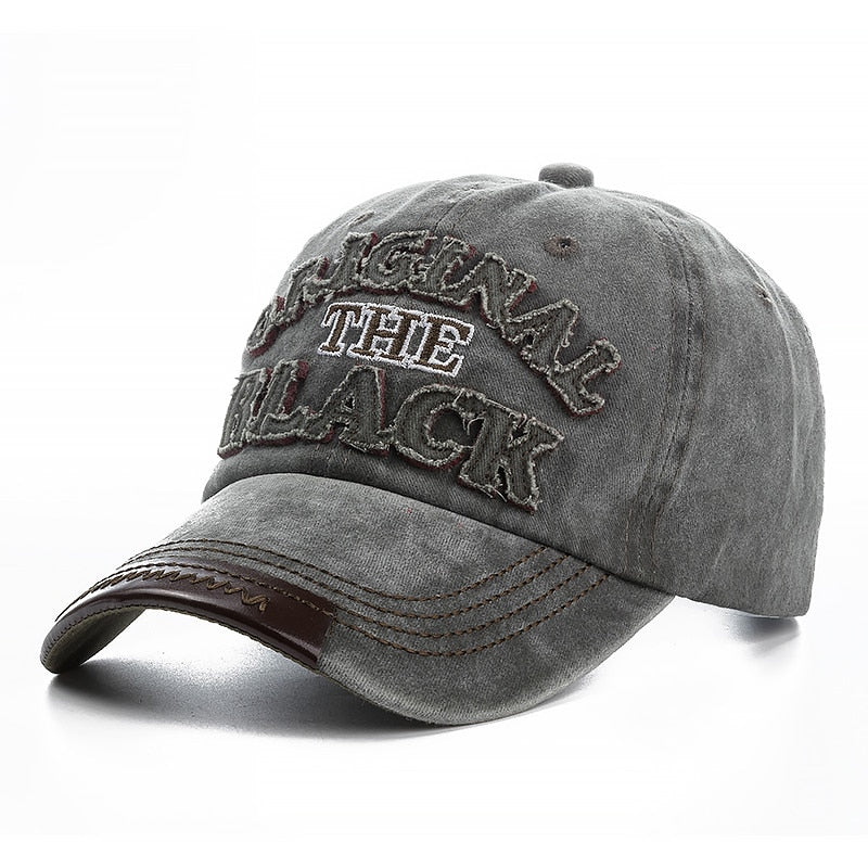 2021High Quality Wash Cotton Original Black Baseball Cap Snapback Hat For Men Women Gorras Casual Casquette Embroidery Dad Hat