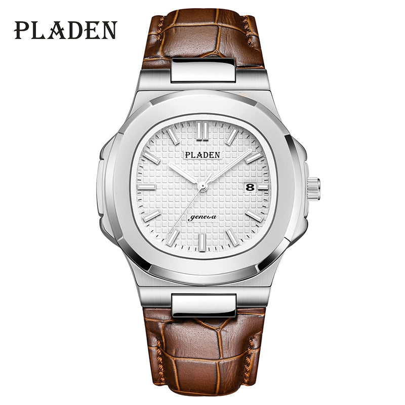 PLADEN Men's Watches Luxury Brand High Quality Steel Strap Clock For Male Fashion Waterproof Designer Diver Watch For Men 2022