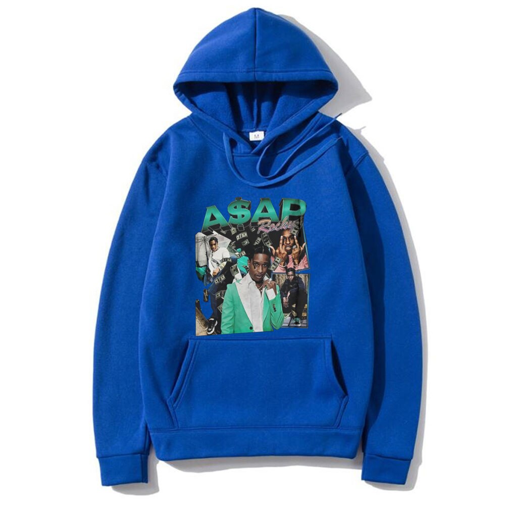 Awesome Hip Hop Rap ASAP Rocky Hoodie Men Women Oversized Street Hoodies Playboi Carti Hoody Harajuku Green Logo Print Clothes