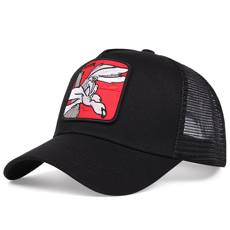 Baseball CapMesh Hat Summer Cartoon  Snapback For Women Men