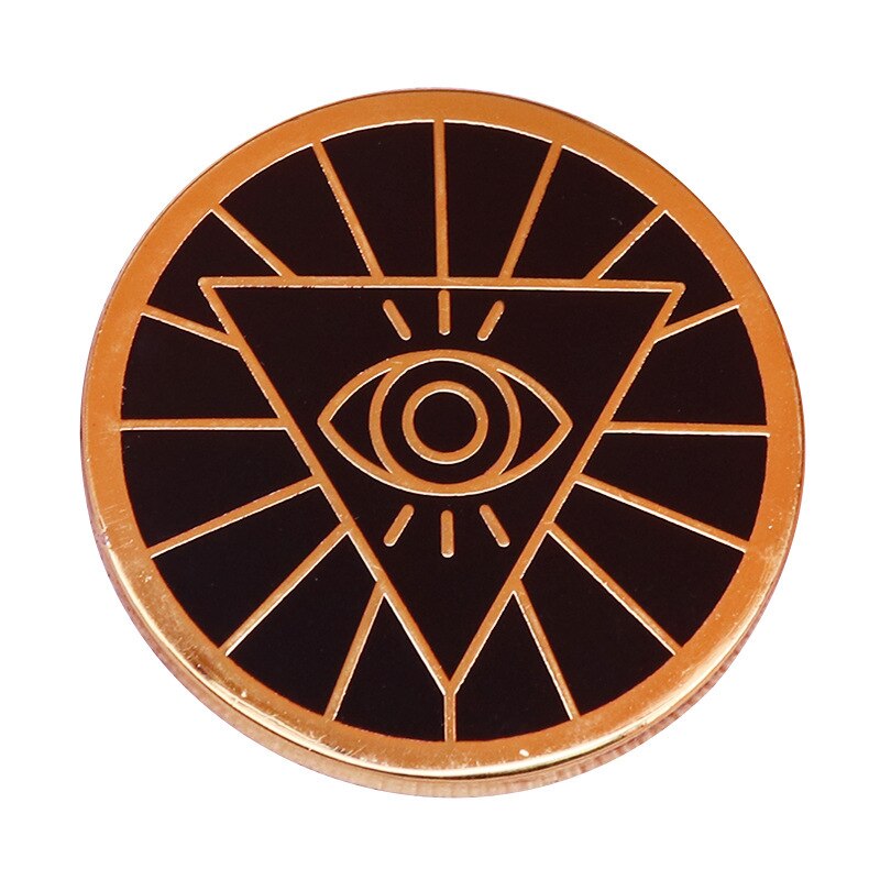 Mysterious Illuminati Brooch Eye of God Badge