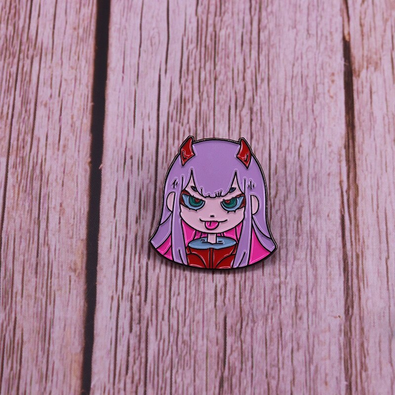 DARLING in the FRANXX Mysterious Girl 02 Brooch Sci-Fi Animation Inspiration Badge