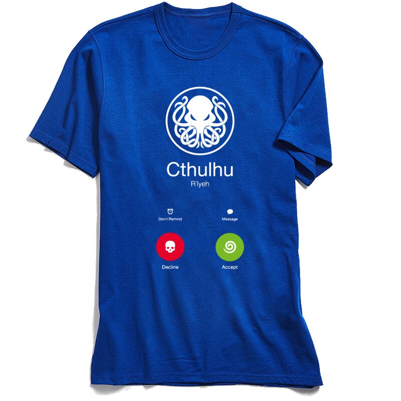 CALL OF CTHULHU T-shirt Novelty Designer T Shirt For Men 100% Cotton Tshirt Funny Summer Geek Tops Swag Steampunk Octopus Tees