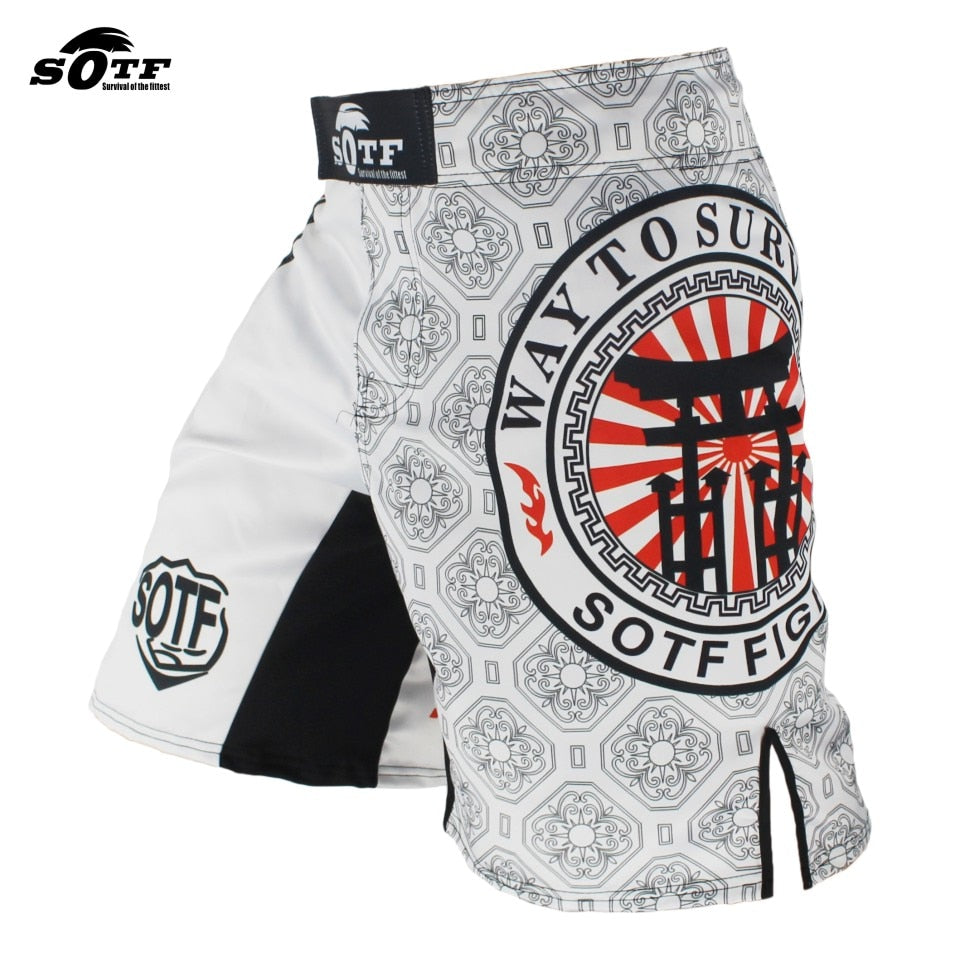 SOTF Boxing Training Fitness Muay Thai Pants boxing shorts muay thai boxing shorts muay thai short kickboxing mma short mma