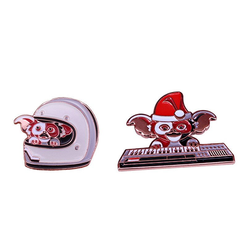 Astronaut and Pianist Brooch Little Monster Set Badge Thriller Christmas Accessories
