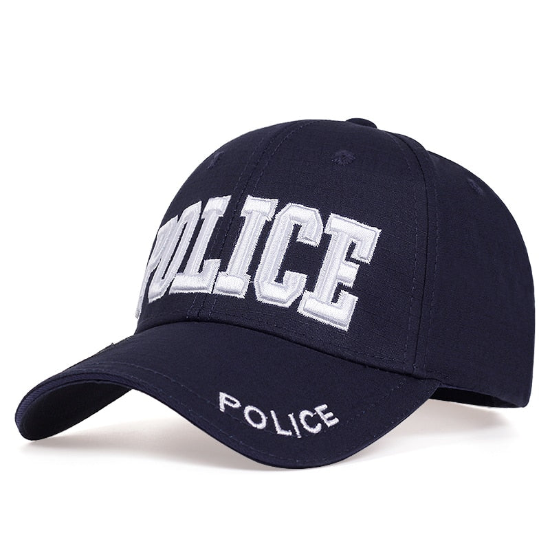 2021 New Fashion Police Letter Embroidered Baseball Cap Outdoor Hat Casual Hat Hip Hop Hat Adjustable Unisex Gift for Girlfriend