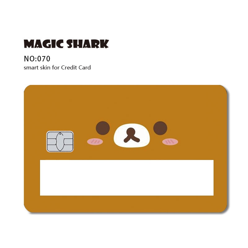 Magic Shark 2021 Fashion Matte Cute Cartoon PVC Window Credit Card Debit Card Sticker Film Skin Small Large Chip