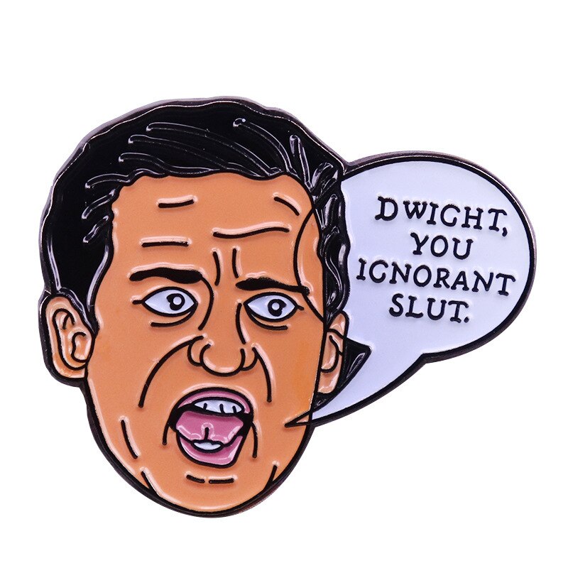 Dwight Brooch American Drama Office Quotes Badge