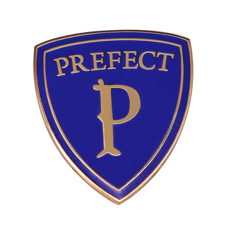 Blue Prefect Logo Brooch Merit Award Badge