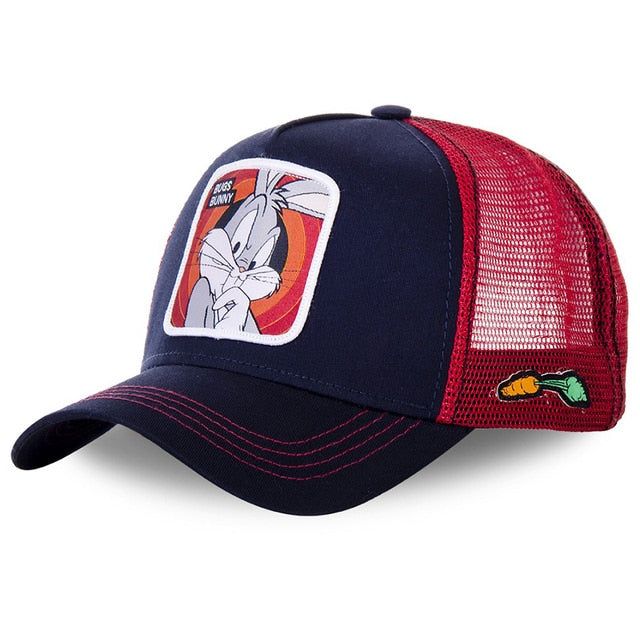 Baseball CapMesh Hat Summer Cartoon  Snapback For Women Men