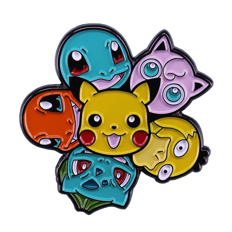 Cute Cartoon Series Brooch Funny Jenny Turtle Fat Ding Cartoon Badge