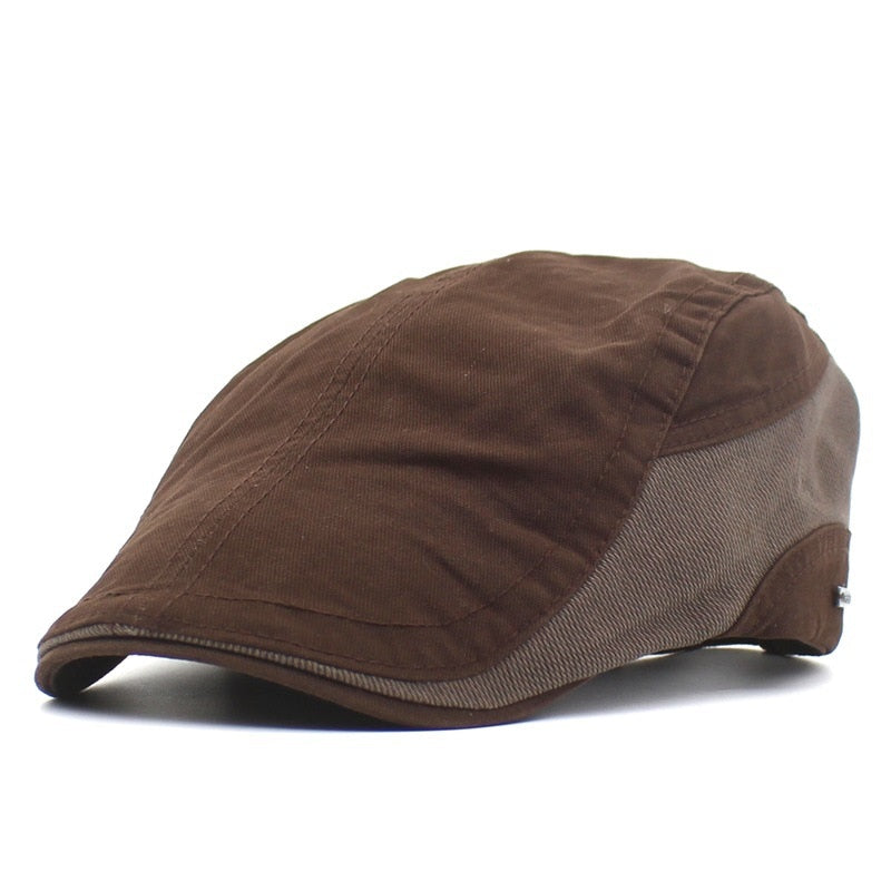 2021 four seasons solid Newsboy Caps Cotton Flat Peaked Cap Men and Women Painter Beret Hats 26