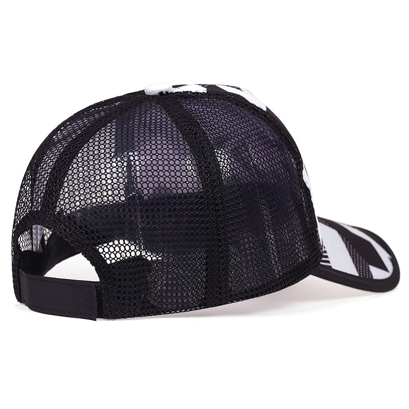 New Fashion Men basebal cap Hip hop tide hats summer outdoor sports mesh caps Personalized printing snapback Hats for Unisex