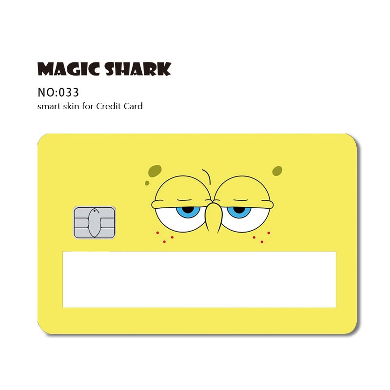 Magic Shark 2021 Fashion Matte Cute Cartoon PVC Window Credit Card Debit Card Sticker Film Skin Small Large Chip