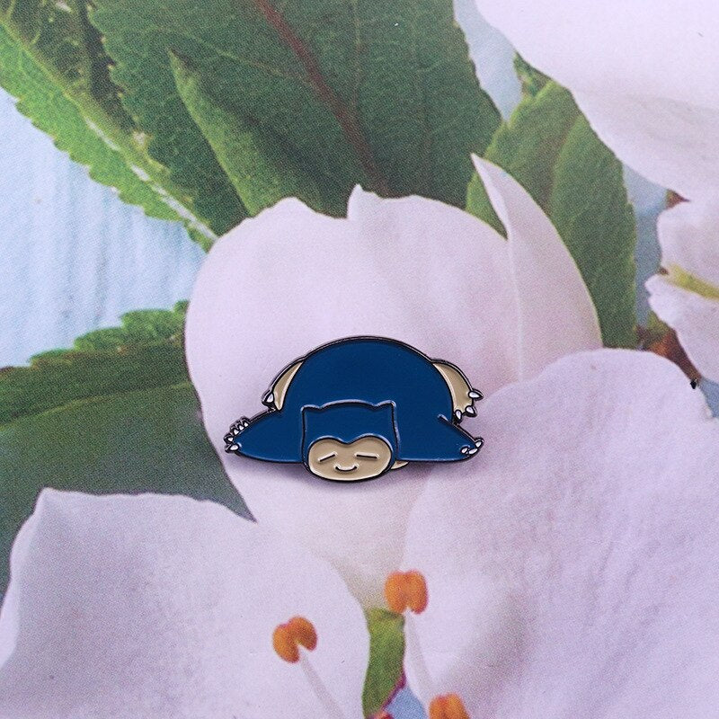 Cute sleeping kabi beast brooch Pokemon badge game lovers accessories